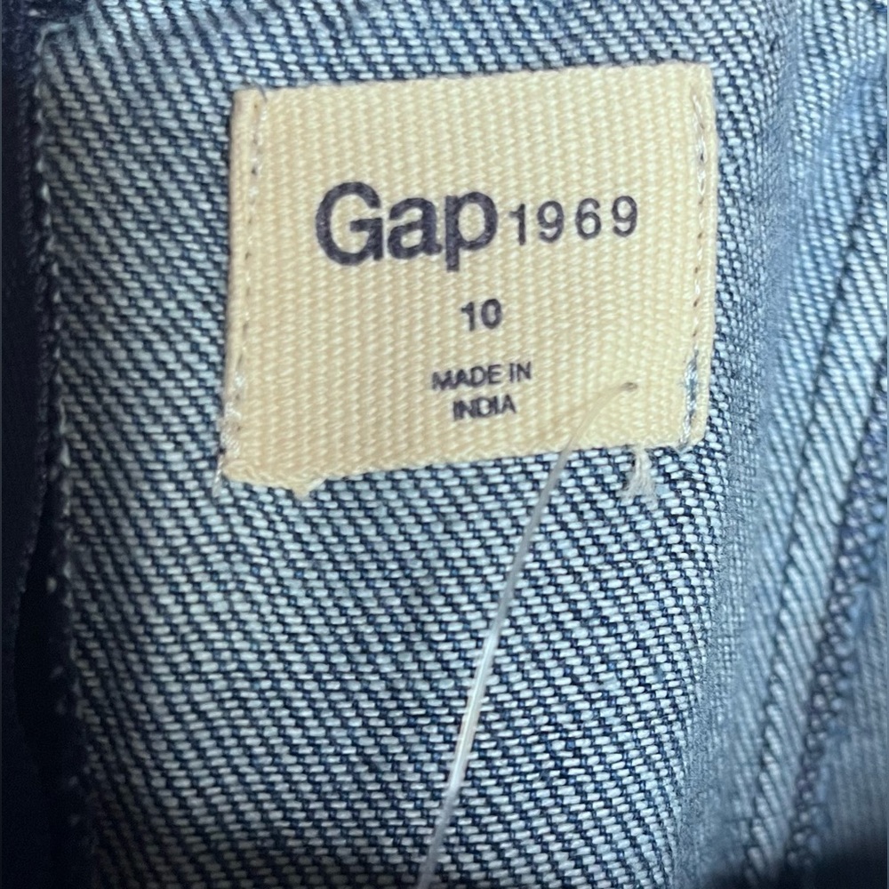 GAP Denim Women's Size 10 Blue Tank Corset Top Midi Dress Dark Wash NEW - Picture 9 of 14